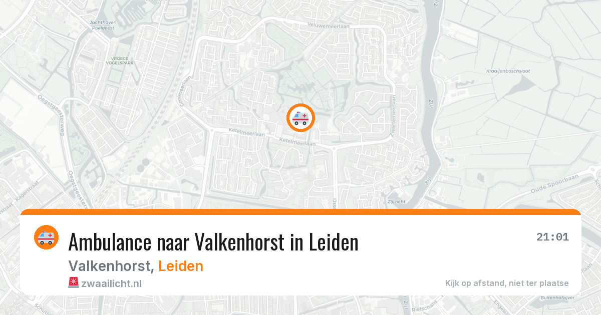 Ambulance naar Valkenhorst in Leiden — 31 mei 2026