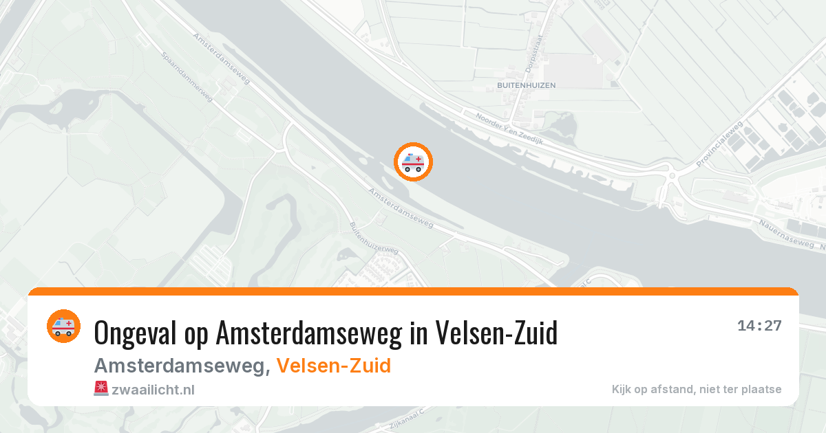 Ongeval op Amsterdamseweg in Velsen-Zuid — 22 mrt 2026