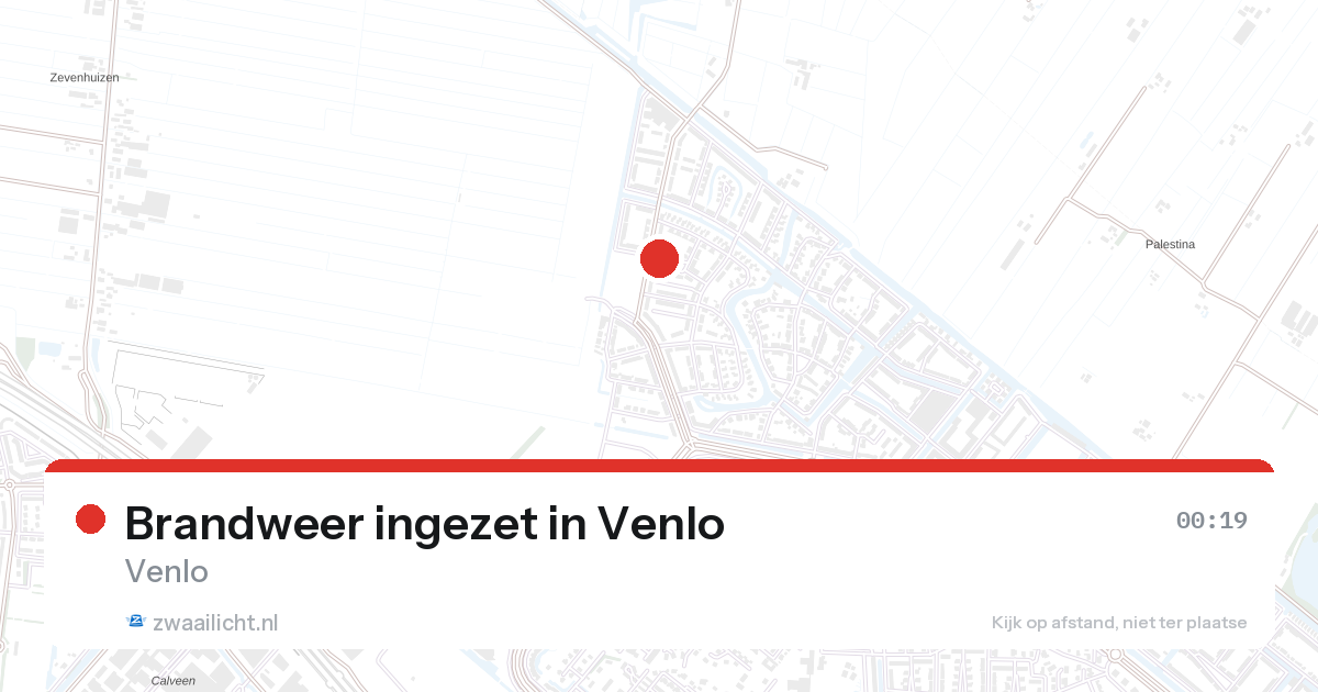 Brandweer ingezet in Venlo — 6 feb 2026 | 🚨 Zwaailicht.nl