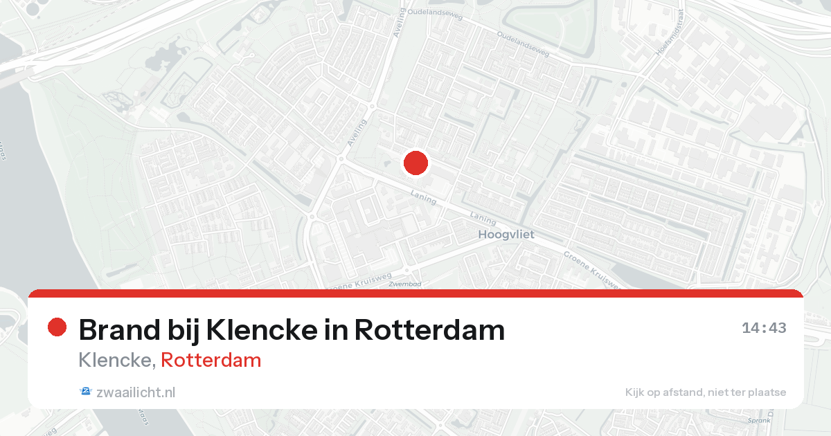 Brand bij Klencke in Rotterdam — 23 aug 2026