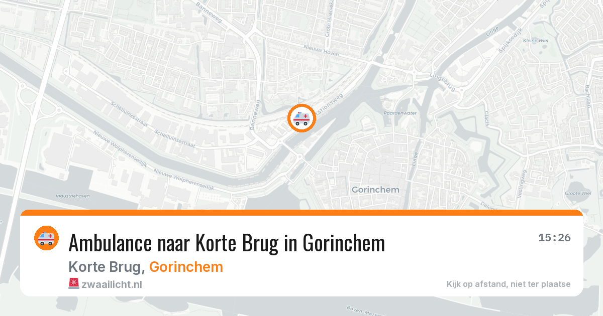 Ambulance naar Korte Brug in Gorinchem — 8 jun 2026