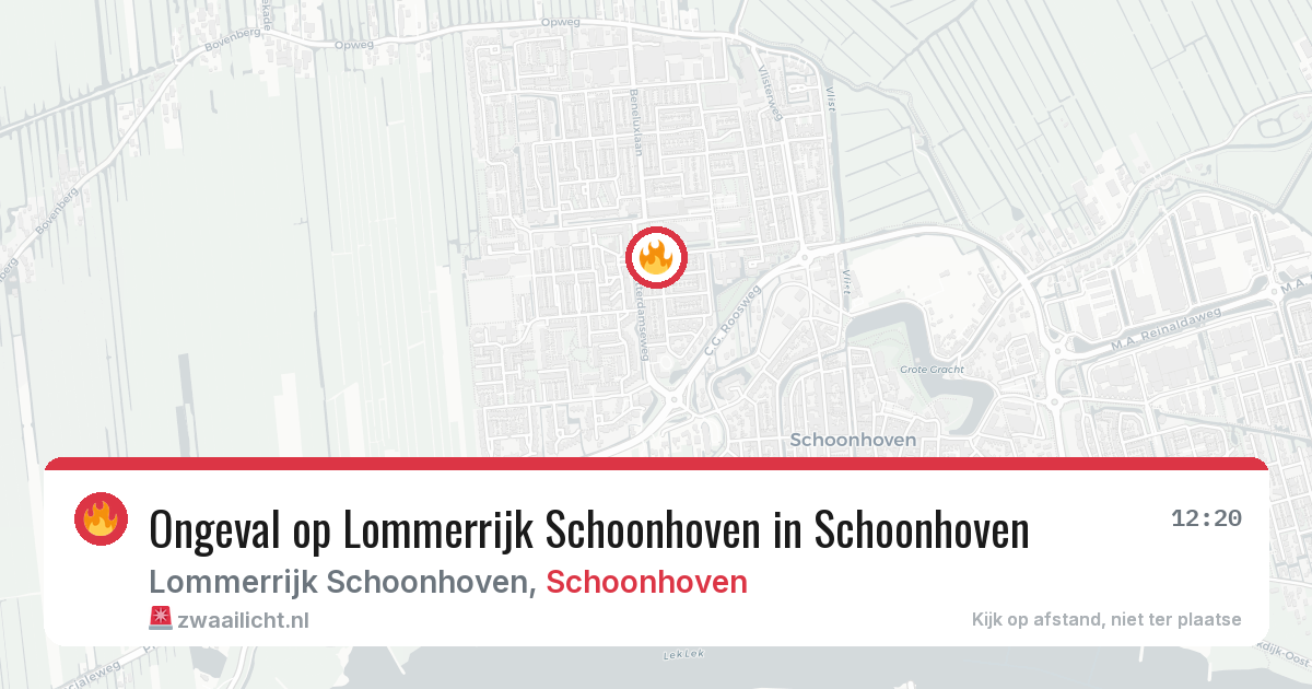 Ongeval op Lommerrijk Schoonhoven in Schoonhoven — 14 mei 2026