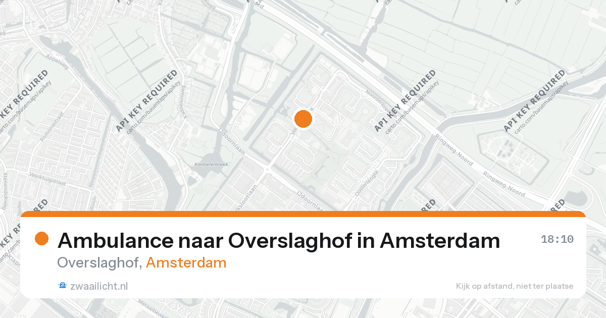 Ambulance naar Overslaghof in Amsterdam — 26 aug 2026