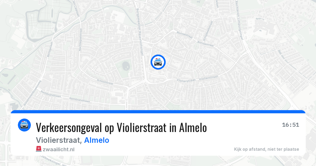 Verkeersongeval op Violierstraat in Almelo — 3 feb 2026