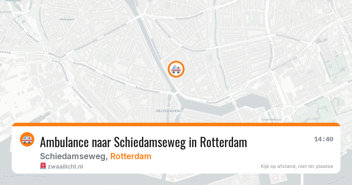 Ambulance naar Schiedamseweg in Rotterdam — 8 apr 2026