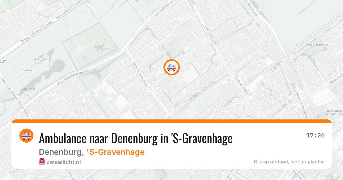 Ambulance naar Denenburg in 'S-Gravenhage — 4 jul 2026