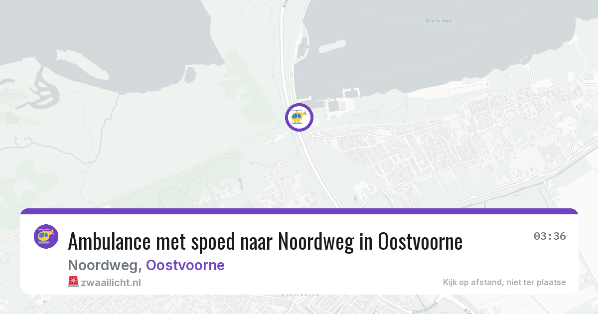 Ambulance met spoed naar Noordweg in Oostvoorne — 20 jun 2026