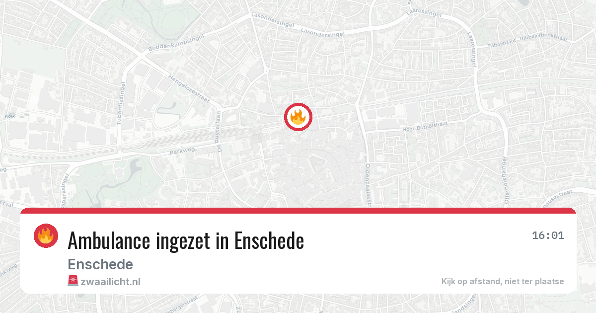 Ambulance ingezet in Enschede — 11 apr 2026