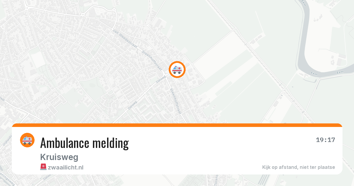 Ambulance melding — 6 aug 2026