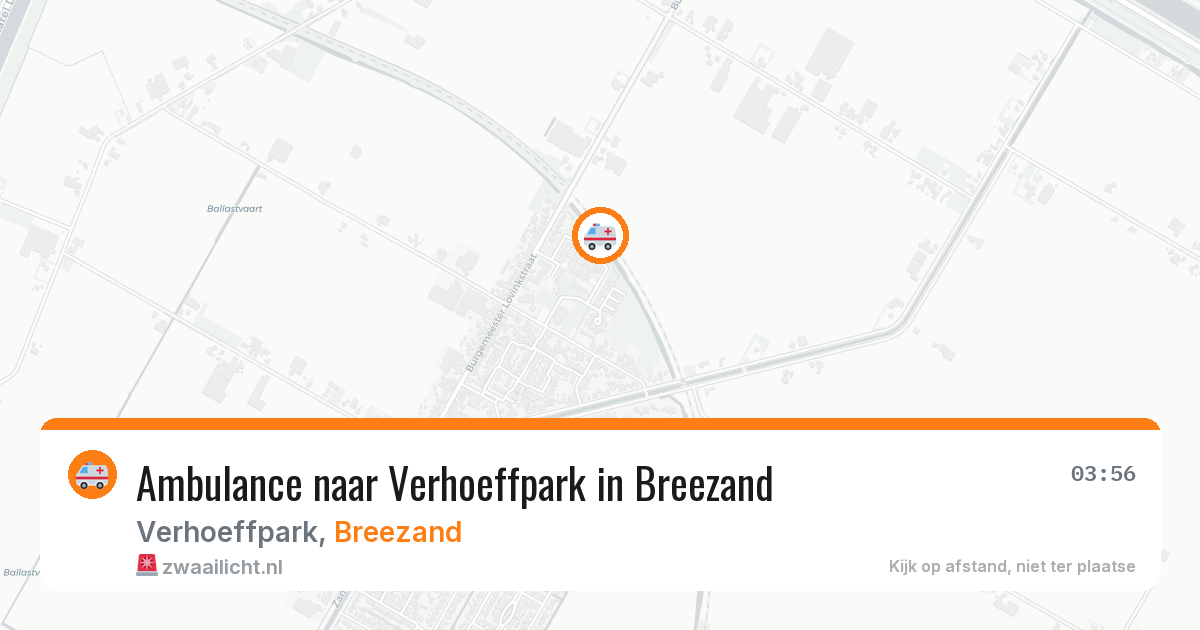 Ambulance naar Verhoeffpark in Breezand — 9 feb 2026