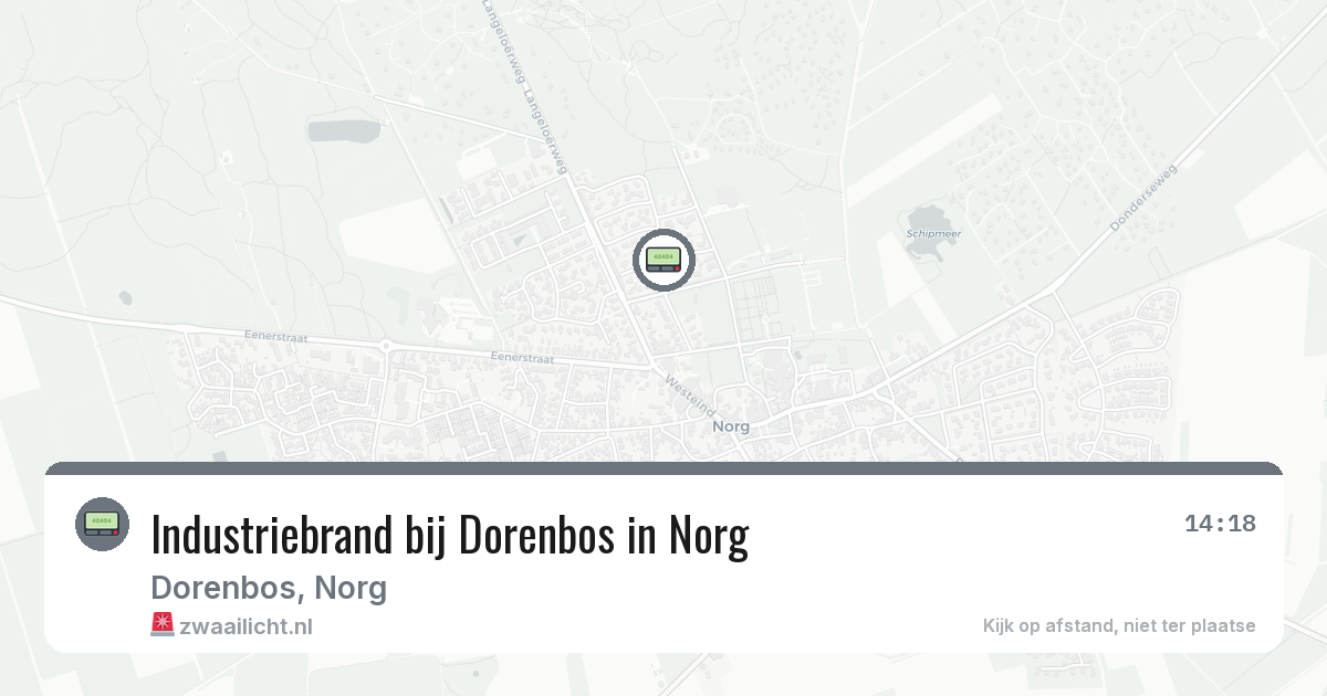 Industriebrand bij Dorenbos in Norg — 7 jun 2026