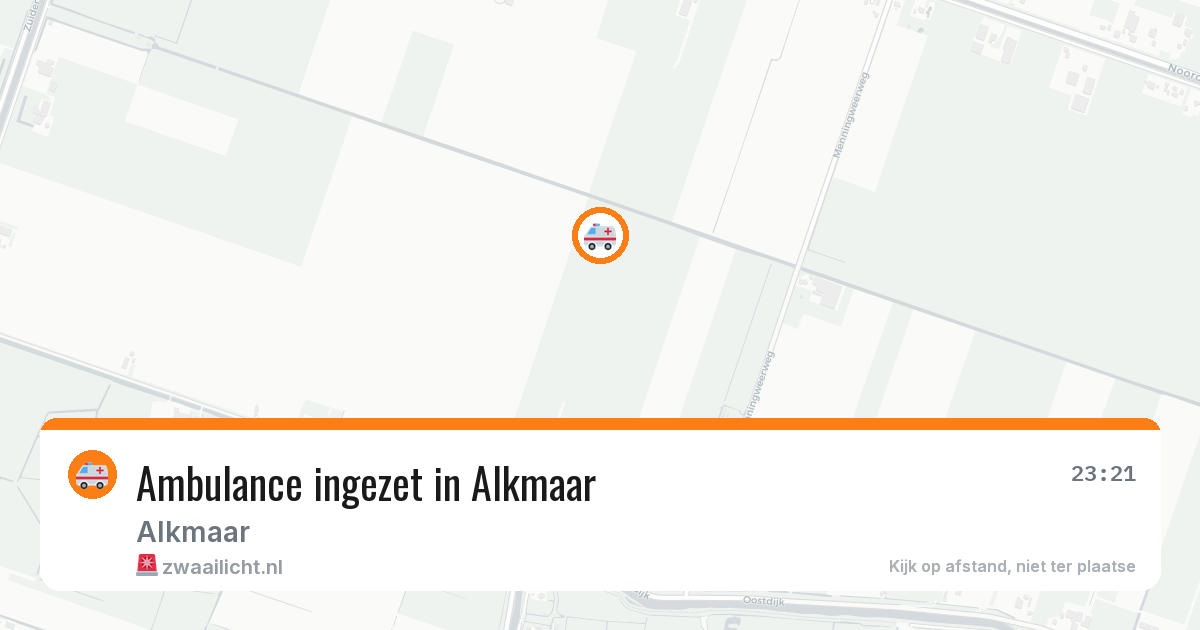 Ambulance ingezet in Alkmaar — 3 apr 2026