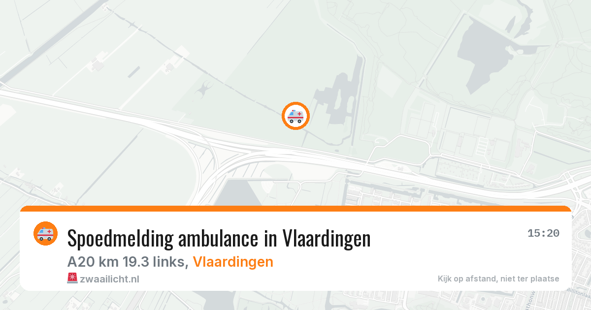 Spoedmelding ambulance in Vlaardingen — 12 aug 2026