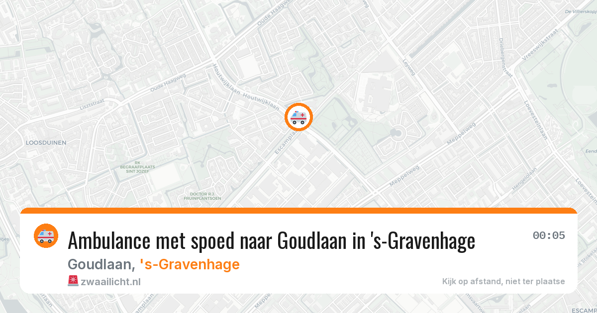 Ambulance met spoed naar Goudlaan in 's-Gravenhage — 22 jun 2026