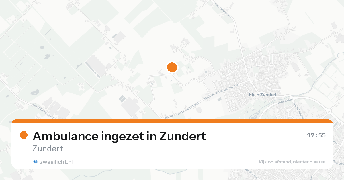 Ambulance ingezet in Zundert — 15 aug 2026