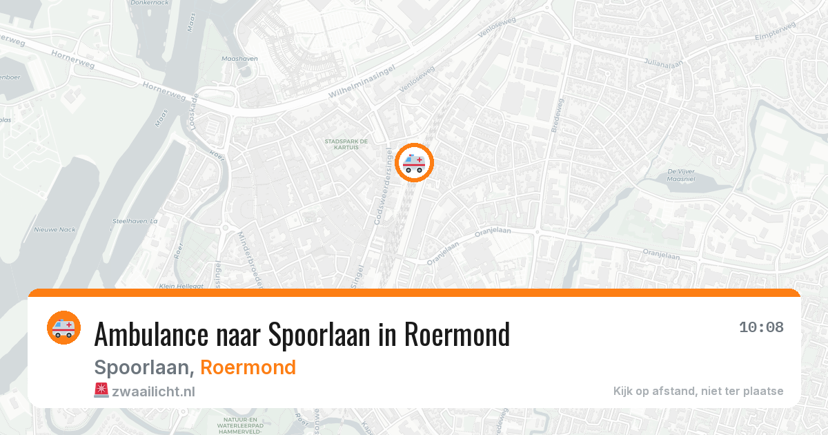 Ambulance naar Spoorlaan in Roermond — 11 aug 2026