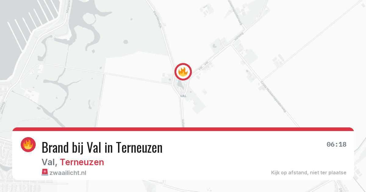 Brand bij Val in Terneuzen — 11 jun 2026
