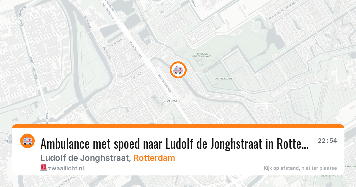 Ambulance met spoed naar Ludolf de Jonghstraat in Rotterdam — 4 jul 2026
