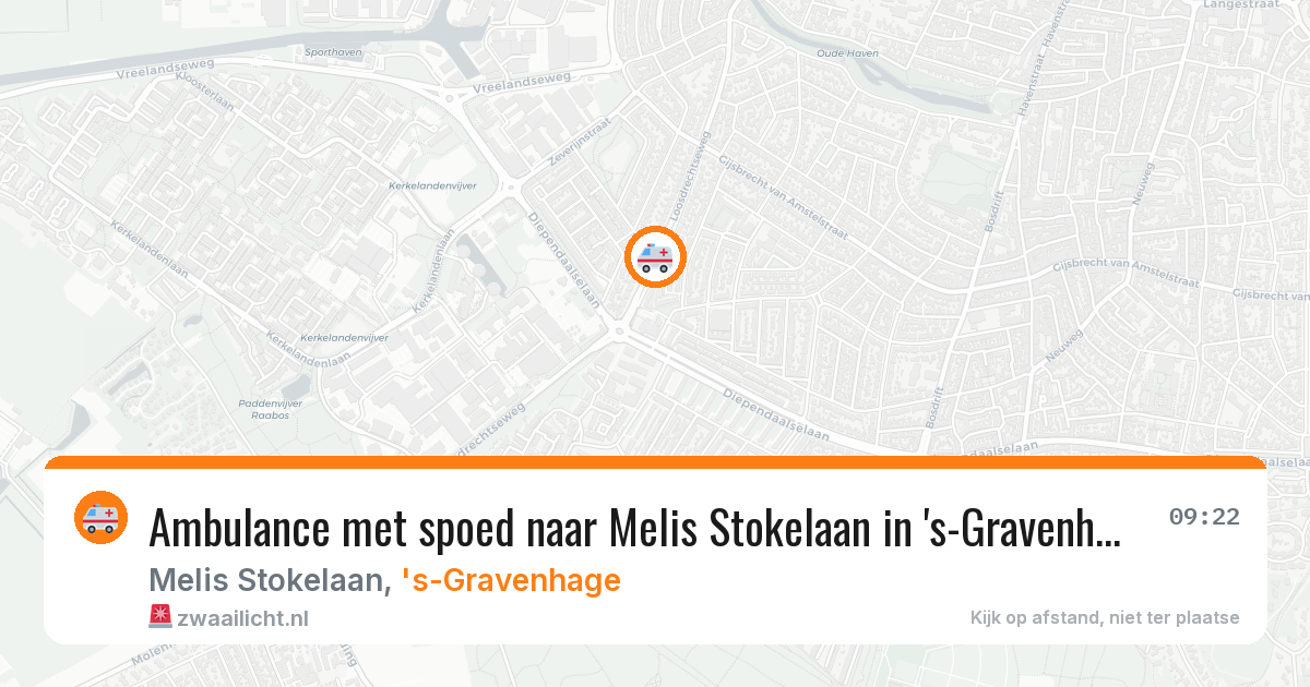 Ambulance met spoed naar Melis Stokelaan in 's-Gravenhage — 20 jan 2026