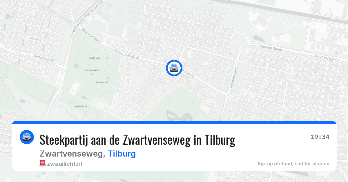 Steekpartij aan de Zwartvenseweg in Tilburg — 27 jun 2026