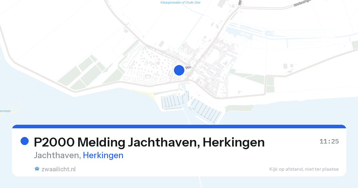 P2000 Melding Jachthaven, Herkingen — 27 aug 2026