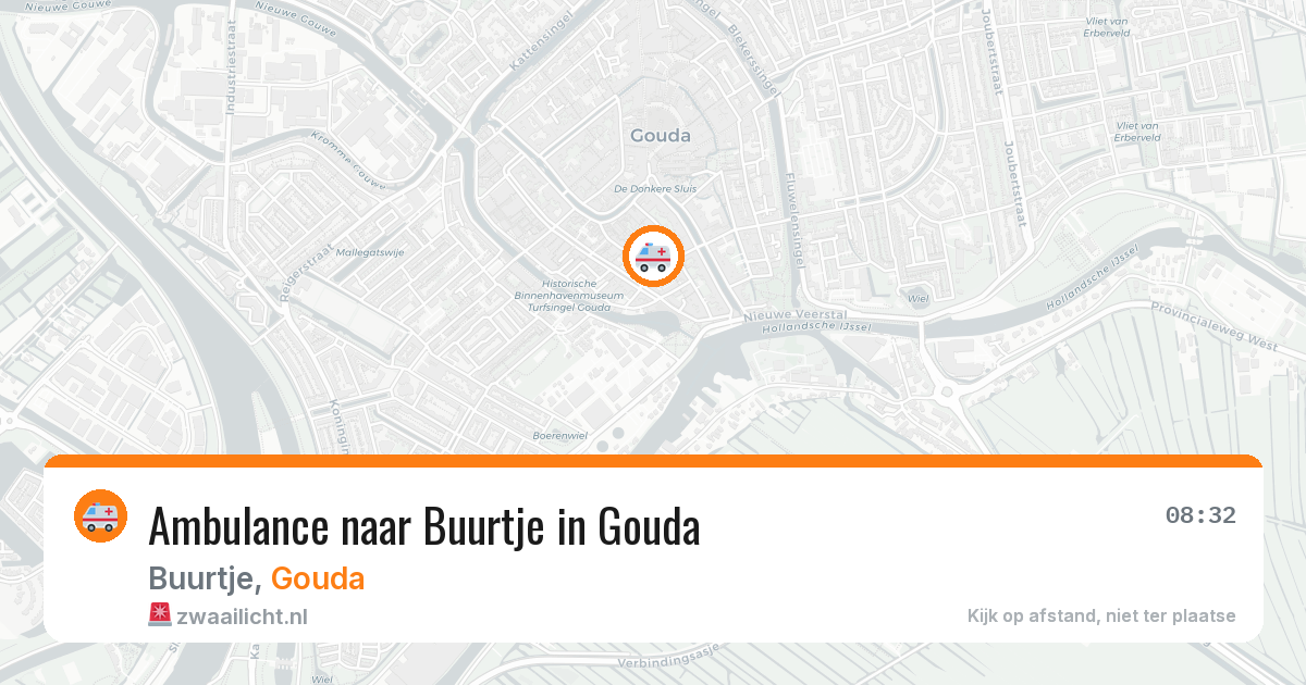 Ambulance naar Buurtje in Gouda — 4 aug 2026