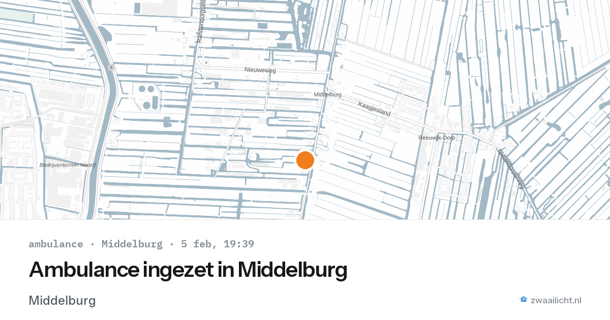 Ambulance ingezet in Middelburg — 5 feb 2026