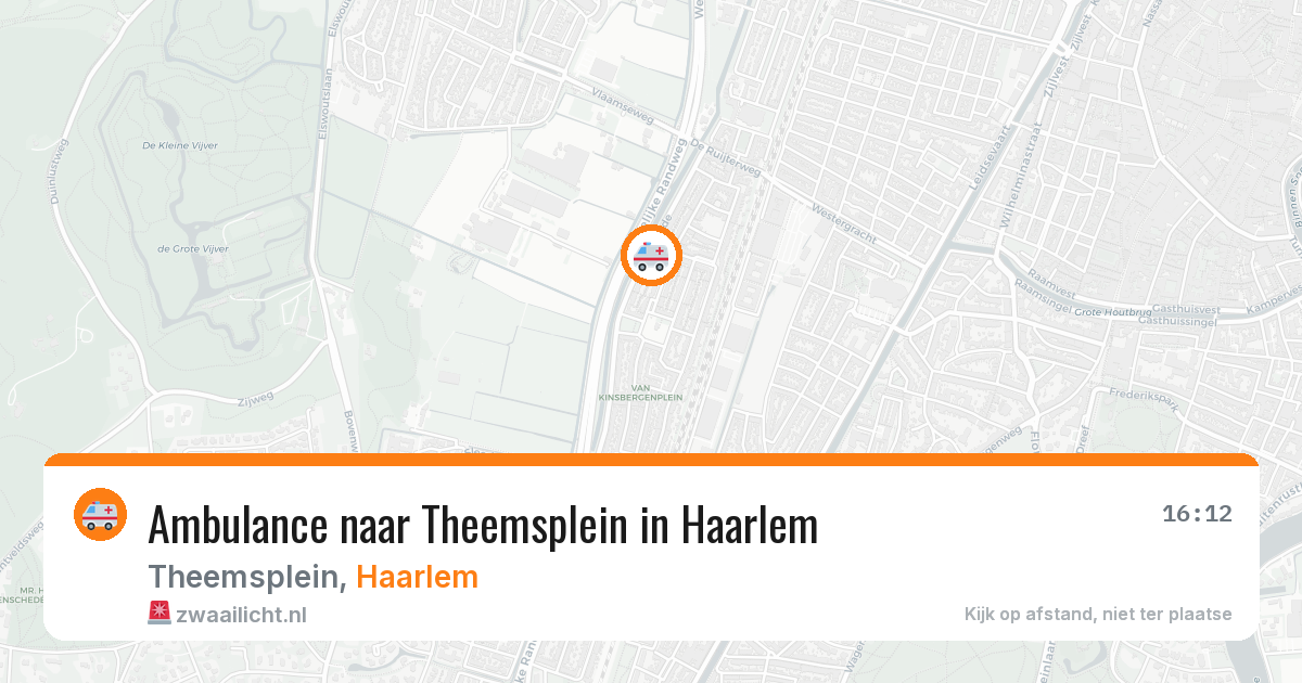 Ambulance naar Theemsplein in Haarlem — 20 jun 2026