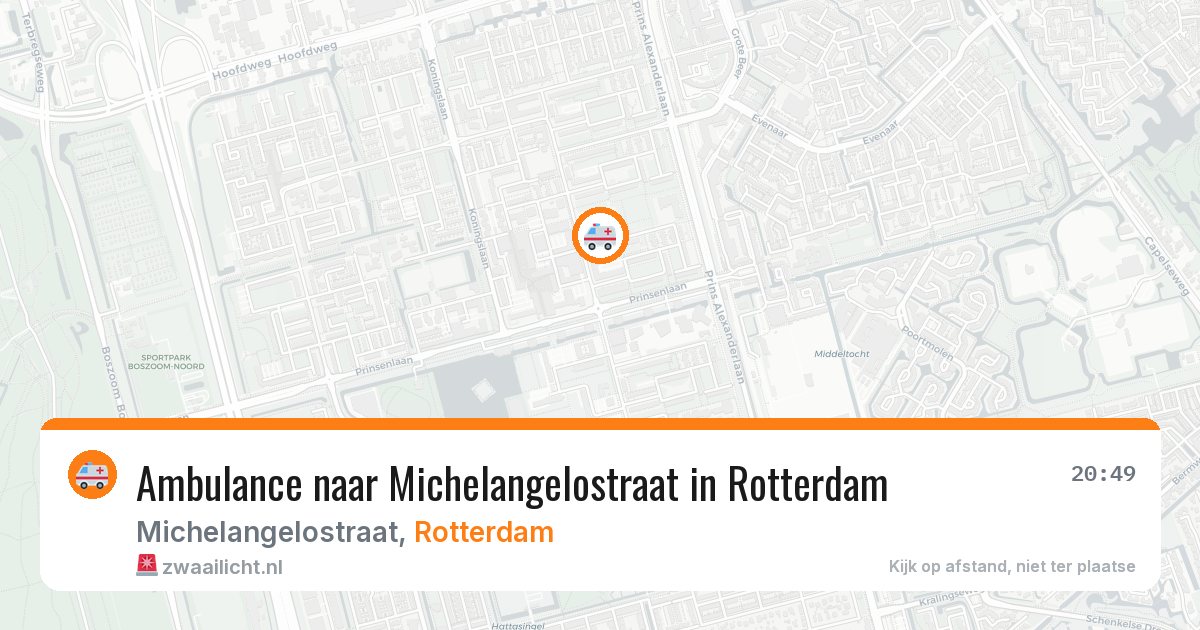 Ambulance naar Michelangelostraat in Rotterdam — 30 jun 2026
