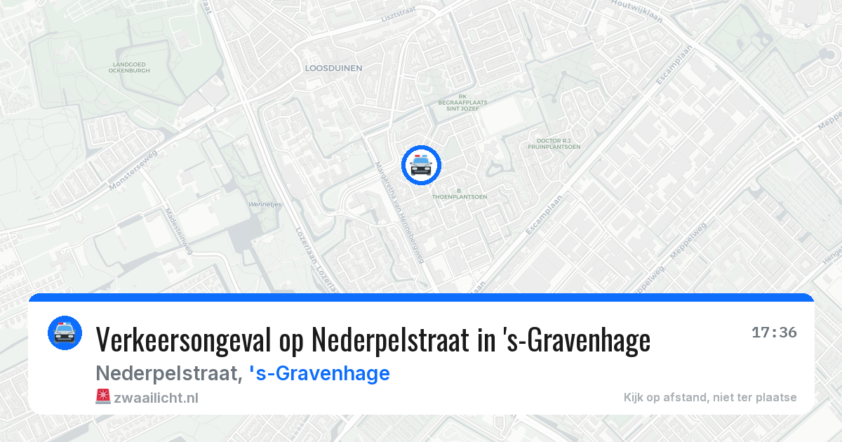 Verkeersongeval op Nederpelstraat in 's-Gravenhage — 18 mrt 2026