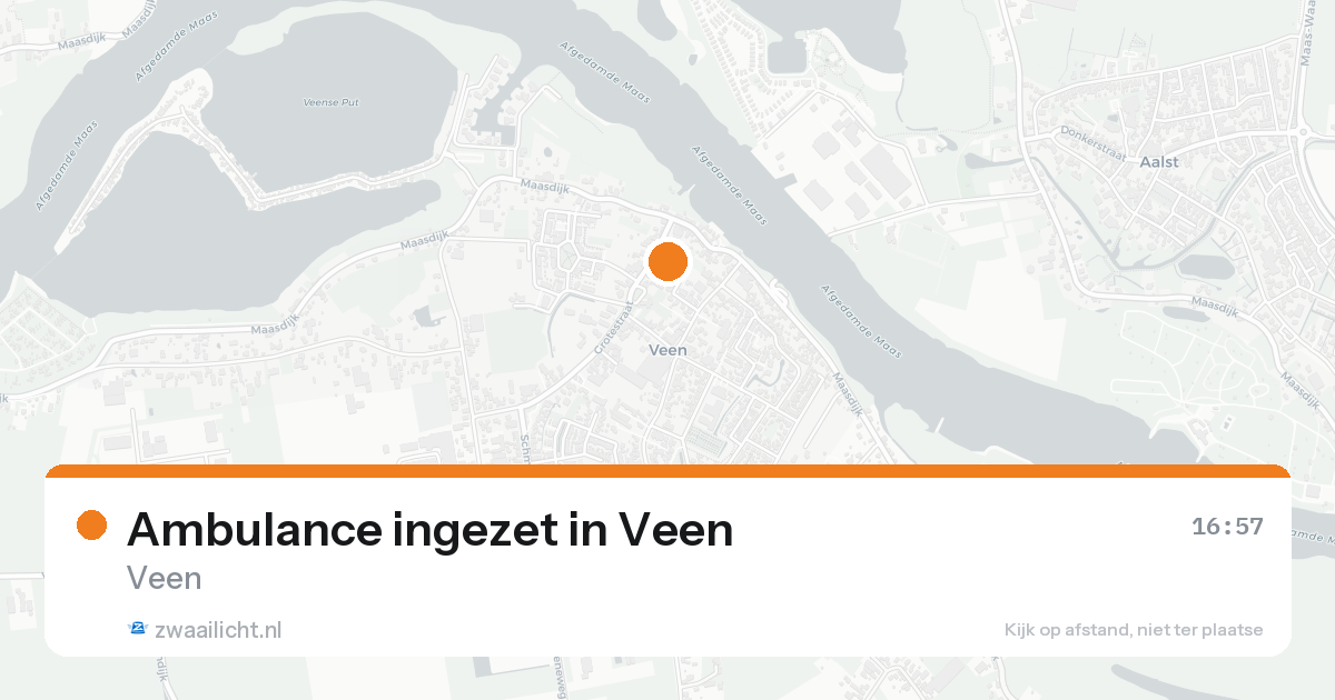 Ambulance ingezet in Veen — 3 jun 2026
