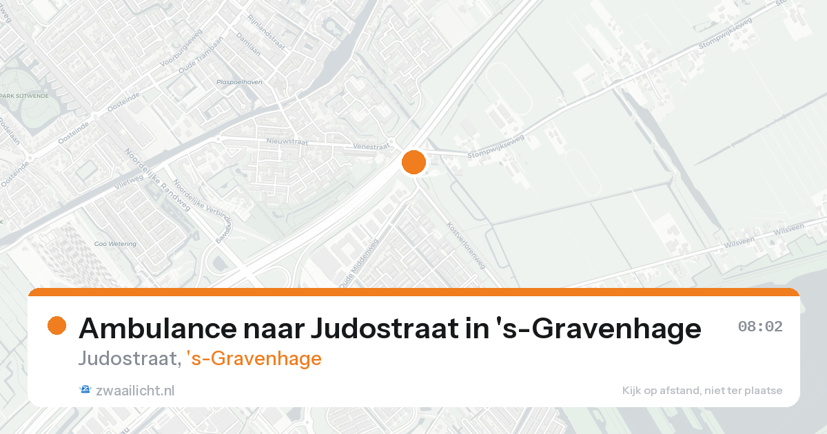 Ambulance naar Judostraat in 's-Gravenhage — 25 aug 2026