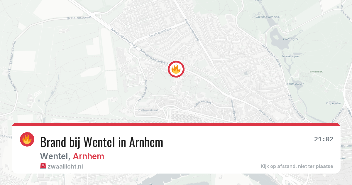 Brand bij Wentel in Arnhem — 13 jun 2026