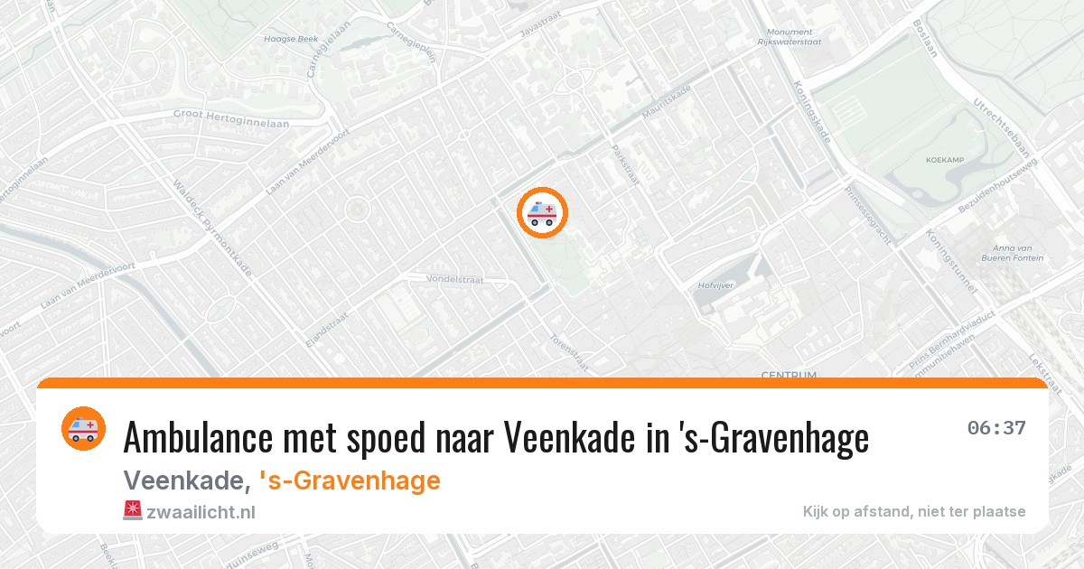 Ambulance met spoed naar Veenkade in 's-Gravenhage — 23 mei 2026