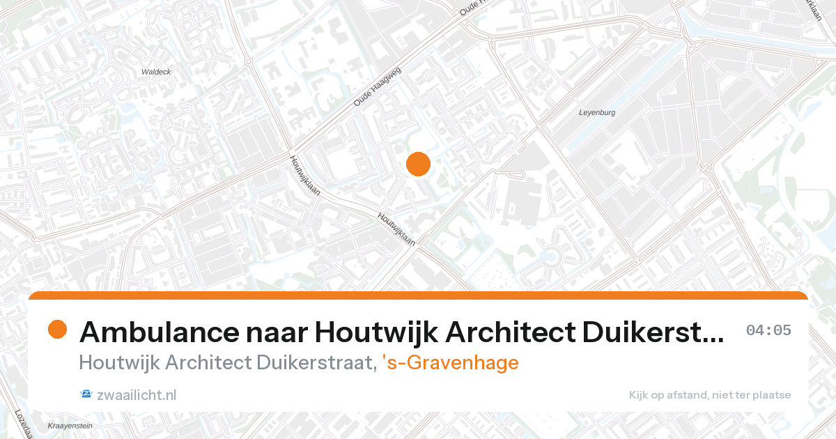 Ambulance naar Houtwijk Architect Duikerstraat in 's-Gravenhage — 7 feb 2026