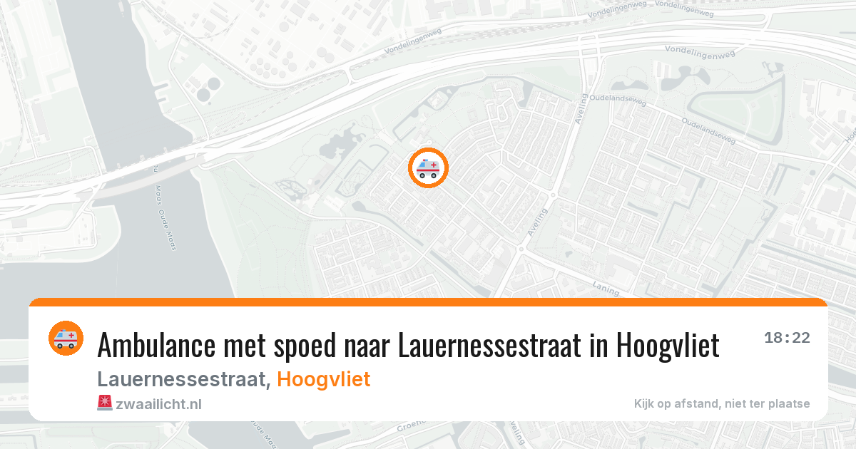 Ambulance met spoed naar Lauernessestraat in Hoogvliet — 30 jun 2026