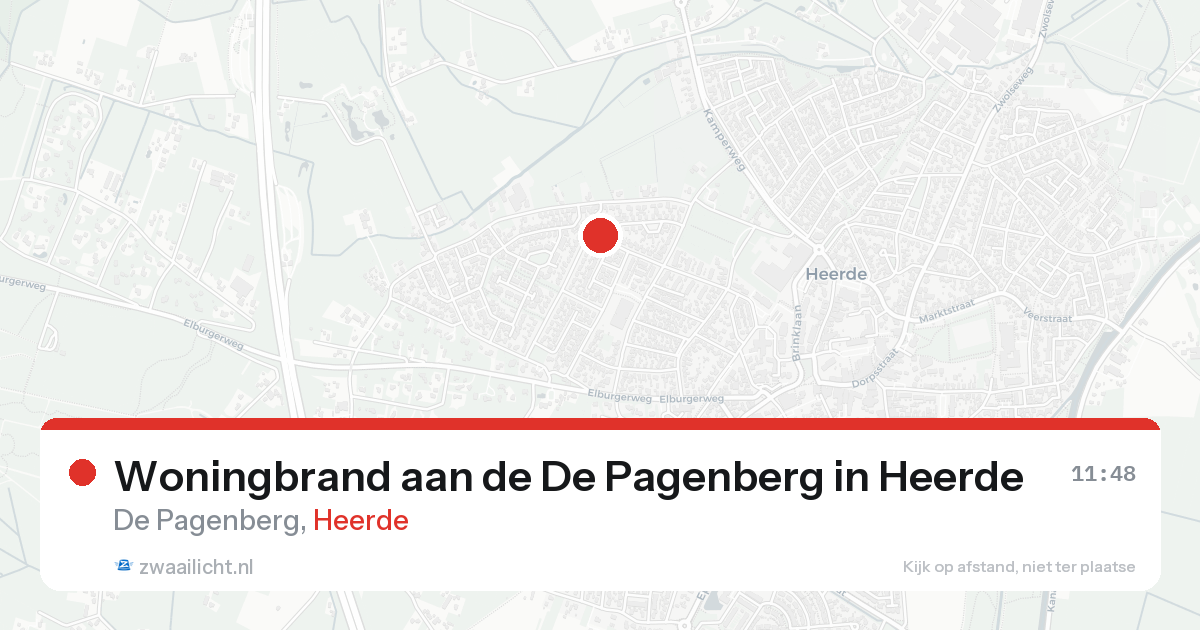 Woningbrand aan de De Pagenberg in Heerde — 16 aug 2026