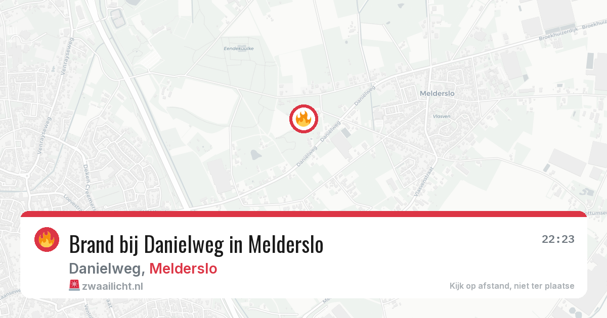 Brand bij Danielweg in Melderslo — 11 mei 2026