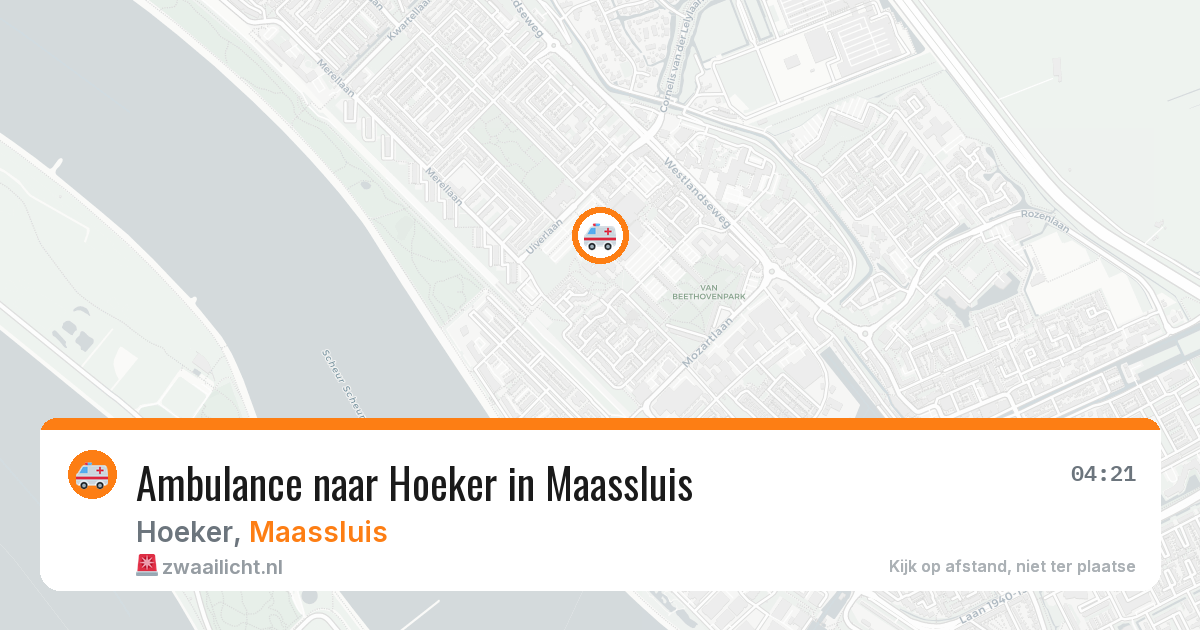Ambulance naar Hoeker in Maassluis — 24 jun 2026
