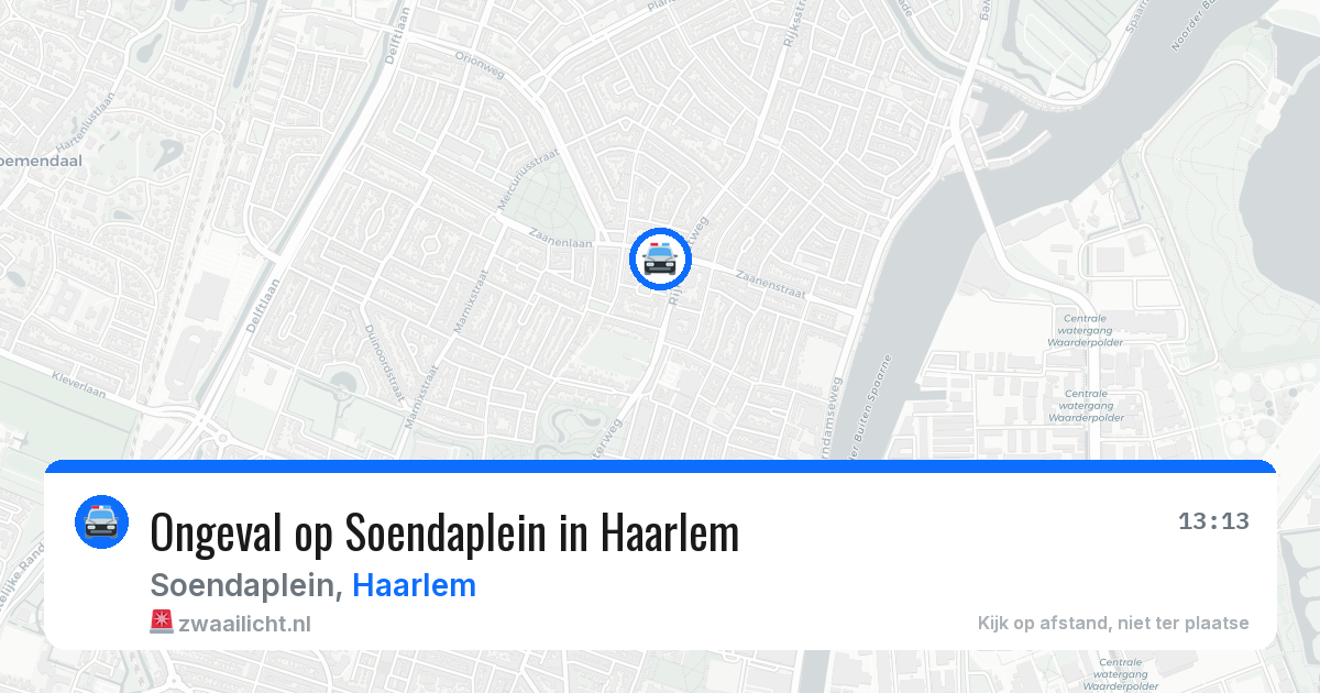 Ongeval op Soendaplein in Haarlem — 31 mrt 2026