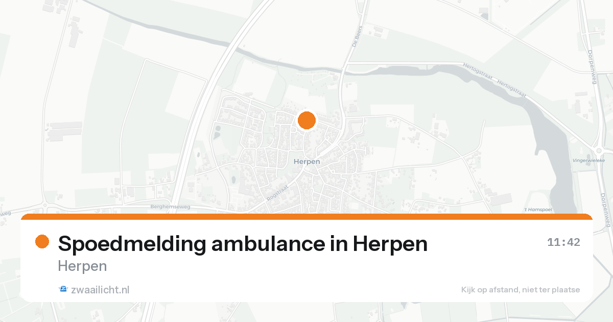 Spoedmelding ambulance in Herpen — 31 jan 2026