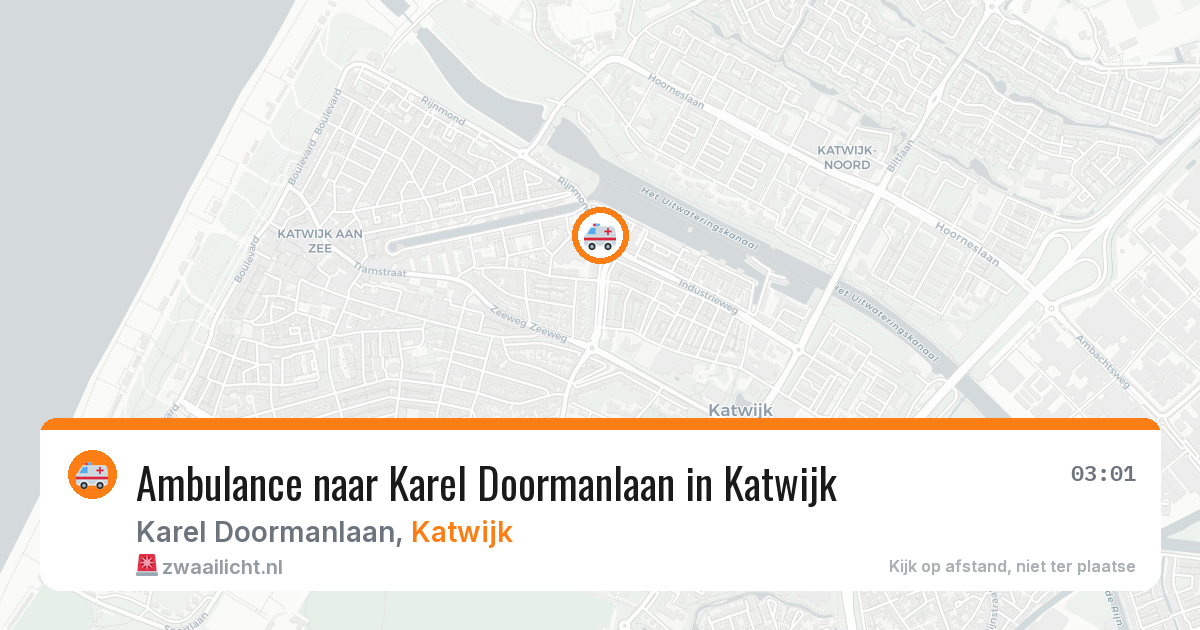 Ambulance naar Karel Doormanlaan in Katwijk — 6 mei 2026