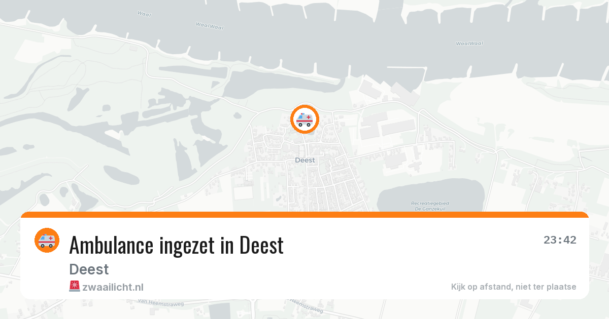 Ambulance ingezet in Deest — 14 apr 2026