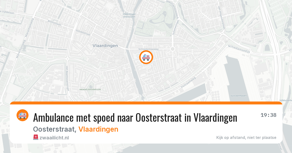 Ambulance met spoed naar Oosterstraat in Vlaardingen — 8 jun 2026