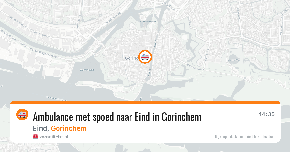 Ambulance met spoed naar Eind in Gorinchem — 6 apr 2026
