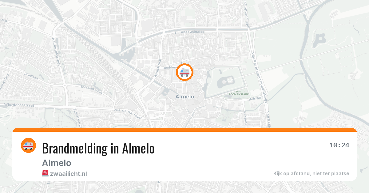 Brandmelding in Almelo — 28 jun 2026