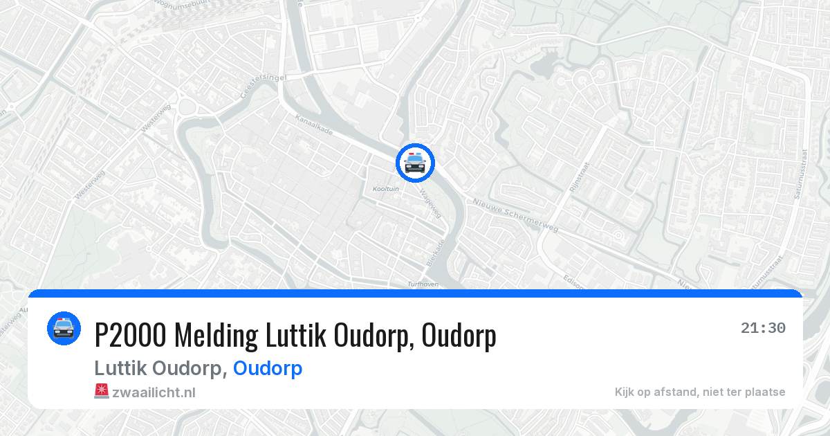 P2000 Melding Luttik Oudorp, Oudorp — 29 jun 2026