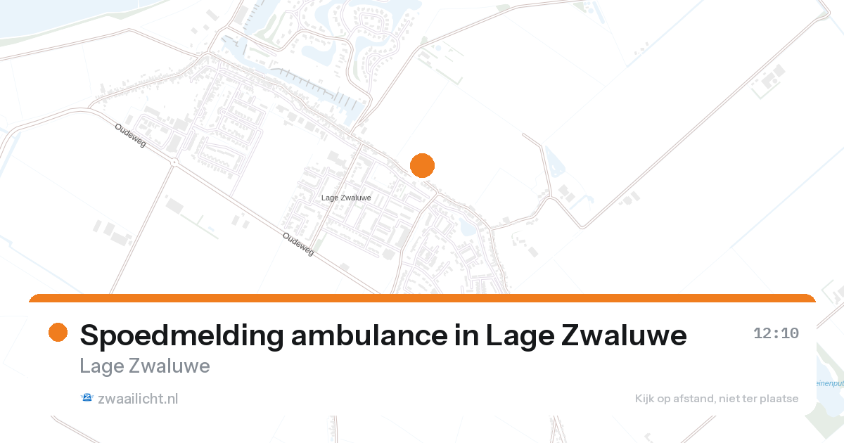 Spoedmelding ambulance in Lage Zwaluwe — 28 jun 2026