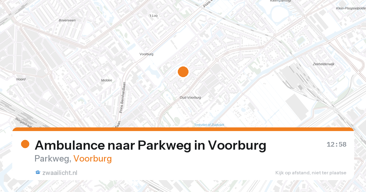Ambulance naar Parkweg in Voorburg — 28 aug 2026