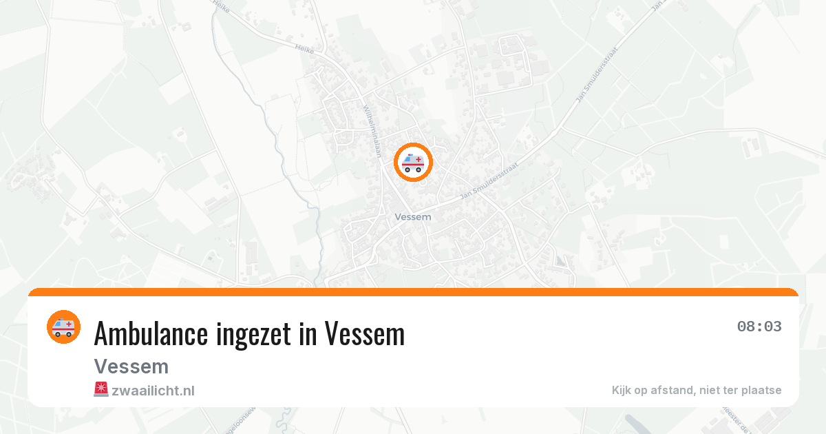 Ambulance ingezet in Vessem — 10 jun 2026